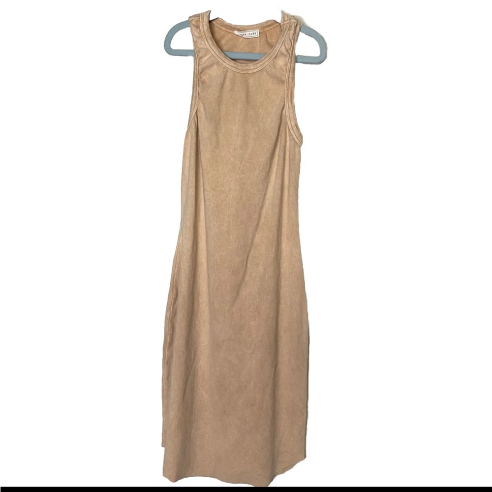 Emory Park Pink Tan Tank Dress Size Girl Mini Ribbed